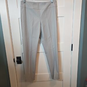 NIC+ZOE Polished Wonderstretch Women's Grey Straight Leg Pants XL